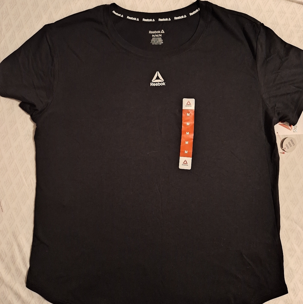Reebok brand black blouse size medium, cotton material, new with tag￼